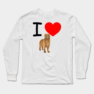 I Heart Golden Retriever Long Sleeve T-Shirt